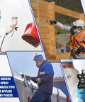 Heavy Duty 2 Pack 3600 PSI Airless Paint Spray Gun With 517 Tip And Swivel Joint High Pressure Sprayer in use for painting.