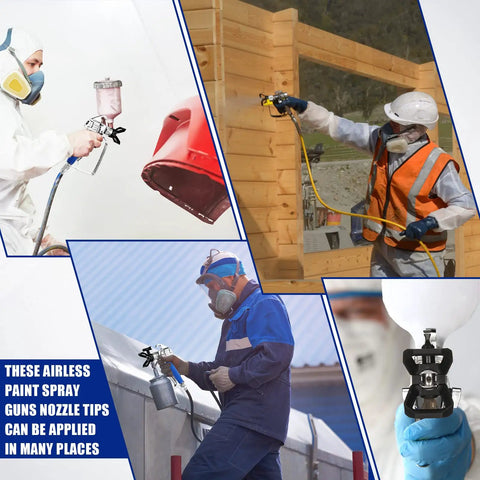 Heavy Duty 2 Pack 3600 PSI Airless Paint Spray Gun With 517 Tip And Swivel Joint High Pressure Sprayer in use for painting.