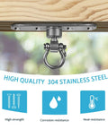 Beefy Heavy Duty Swing Hanger With 180 And 360 Degree Bearings for indoor outdoor swings, 304 stainless steel, mounted on wood