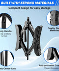 Heavy Duty RV Wheel Chock Stabilizer Two Pack For Campers And Travel Trailers Adjustable 3.5 To 12 Inch Anti Move X Shaped