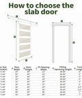 Frosted Glass Sliding Barn Door With Five Lite Panels Six Foot Hardware Kit And Handle Included Solid Wood Core Covered With Waterproof PVC Surface Sleek Modern Look And Easy Install For Bathroom And Kitchen diagram.