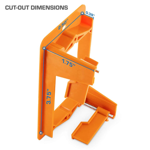 Dimensions of Low Voltage Single Gang Drywall Mounting Bracket for Old Work Backless Wall Plate Fully Adjustable