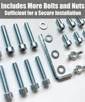 Universal Headboard Bracket For Sealy Ease And Tempur Ergo Adjustable Bed Frames Hella Robust Steel Build hardware kit with bolts and nuts.