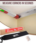Top Shelf 16 Inch Digital Angle Finder Gauge With Spot On Readings Protractor Plus 0 To 220 Degree Arc, measuring angles.