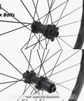 Carbon Fiber Road Bike Wheelset With 50mm Depth 1570g Weight Tubeless Ready 700c Clincher Disc Brake Six Bolts Wave Rims