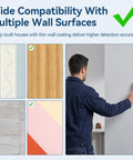 Tallew 2 Pcs Magnetic Stud Finder No Batteries Required Powerful Magnet Stud Finder detects screws on various wall surfaces.