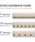 500 Piece Coverage Guide for Legit Heavy Duty Antique Brass Upholstery Tacks 7 16 Inch Dome Nailhead Trim for furniture.