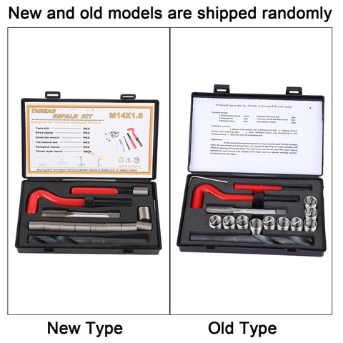 Two cases of "Fifteen Piece Stainless Steel Helicoil Thread Insert Repair Kit M14x1.5 Drill Set for Radiators Automotive Parts"
