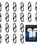 Beefy Anti Theft Zipper Clips For Backpacks Luggage And Purses, Dual Sided Spring Carabiner Hooks, Tough Zinc Alloy, set of 20