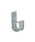 Two Inch Cable Support J Hook For Data Cabling, Holds Up To 80 Cat 5E Wires, Zinc Plated Steel, Wall Mount With Snap In Retainer Bar