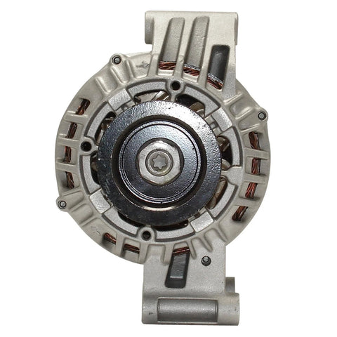Front view of a Remanufactured Car Alternator 334-2857 With High Temp Bearings And Double Lip Seals, visible cooling vents.