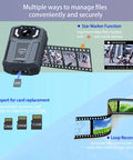 2K Body Camera With Dual Batteries And Charging Dock Delivering 1440P Legit Crisp Video With Night Vision And 14 Hour All Day Runtime Plus 64GB Memory Card For Patrol Security And Daily Carry showcasing file management features, 64GB card.