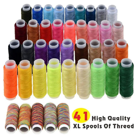 Ultimate Sewing Kit With 200 Premium Supplies And 41 XL Thread Spools For Travelers Beginners And DIY Fans Ideal For Emergency Repairs