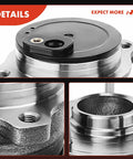 Close-up of 2 Pack Rear Wheel Bearing And Hub Assembly For Mazda 3 2004 2013 3 Sport 2009 2013 And 5 2006 2010 2012 2017 5 Lug Compatible With 4 Wheel ABS Heavy Duty showing iron CV spline.