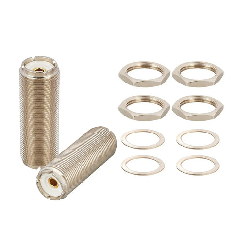SO239 To SO239 UHF Female Bulkhead Adapter RF Coax Coupler For CB Ham Radio PL259 Plug Beefy 50 Ohm Low Loss Antenna Connector