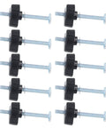 Stainless Steel T Track Knobs Kit With M8x100mm Threaded Bolts, Nuts And Washers for Pro Grade Heavy Duty Woodworking Jigs