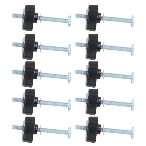 Stainless Steel T Track Knobs Kit With M8x100mm Threaded Bolts, Nuts And Washers for Pro Grade Heavy Duty Woodworking Jigs