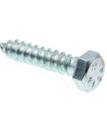 Beefy Heavy Duty Hex Lag Screws 5/16 Inch By 1-1/2 Inch A307 Grade Zinc Plated Steel 50 Pack For Decks And Tough Wood Projects