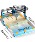 Y Axis Extension Kit For 3018 PROVer V2 CNC Router Adds Eight Point Six Inches Of Travel To A 420 mm Total Range installed on machine