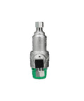 Thermostatic Mixing Valve 3/8 Inch With 4 Port Compression Fittings, Anti-Scald Water Valve For Home Plumbing, silver body
