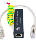 Gigabit Ethernet Surge Protector Kit with CAT 6a Jumper Cable and Ground Wire for Modems, Routers, Switches, Cameras, VOIP, Gaming, POE Support