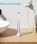 Electric toothbrush on USB Replacement Charger For Electric Toothbrushes, Compatible With Pro 1000 3000 5000 IO Series 3 4 5 6 3757 Inductive Charging Base.