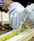 Heavy Duty Metal Mechanical Carpenter Pencil Set With Six Refills And Integrated Sharpener Deep Hole Design used to mark wood.