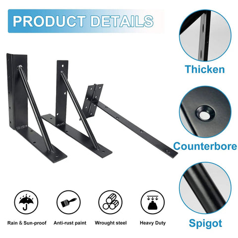 No Sag Gate Corner Brace Bracket Frame Kit For Sheds Driveway Gates Corral Gates And Wood Windows Heavy Duty Steel