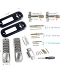 MX920 Double Keypad Mechanical 14 Key Combination Lock kit parts for doors with measurements and tools included