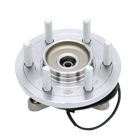 Front Wheel Bearing Hub Assembly Fits 2015 To 2017 Ford F150 4WD Only With 6 Lug And ABS Front Position Left Or Right Side
