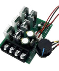 Beefed Up Heavy Duty PWM DC Motor Speed Controller 9 To 60V 40A 2400W Max for Industrial Motors with wiring and heatsinks