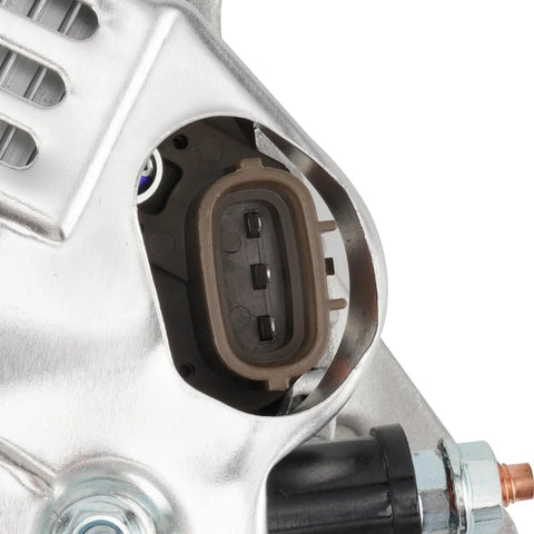 Close-up of connection port on 60 Amp Alternator For Toyota 1993 To 1995 Pickup 2.4L And 1993 To 1995 4Runner 2.4L OE Quality Replacement