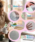 Pack Of 50 Clear 4x6 Bubble Pouches For Packing And Shipping Double Wall Cushioning Bags For Moving Fragile Items Storage
