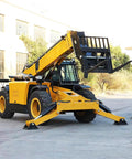 Industrial Rock Solid Telescopic Handler Forklift With Seven To Ten Meter Reach Boom and Smart Safety System for serious hauling outdoors.