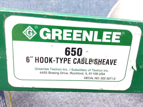 6 Inch Hook Type S Snatch Block With Forged Steel Closure Hooks And Aluminum Alloy Sheaves Self Lubricating Bearings Label