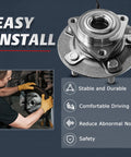 Front CV Axle And Wheel Bearing Hub Assembly For Ram 1500 4X4 2012-2020, close-up with installation benefits.