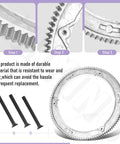 Upgraded Aluminum Alloy Ring Gear 499612 Replacement For Small Engines And Lawn Tractors, rugged wear-resistant gear steps