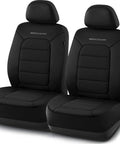 Memory Foam Car Seat Covers With Thick Cool Touch Fabric Front Seat Protection That Is Airbag Compatible For Most Cars Vans Trucks SUVs Ultra Comfy And Easy Cleanup For Everyday Road Trips, black color