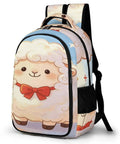 Star Spangled Lamb Print Unisex Backpack With Large Capacity Roomy Daypack for school and travel durable polyester sturdy zipper