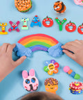 Air Dry Clay Kit For Kids With 158 Colors And Sculpting Tools, DIY Modeling Clay Set for Arts And Crafts, colorful clay shapes