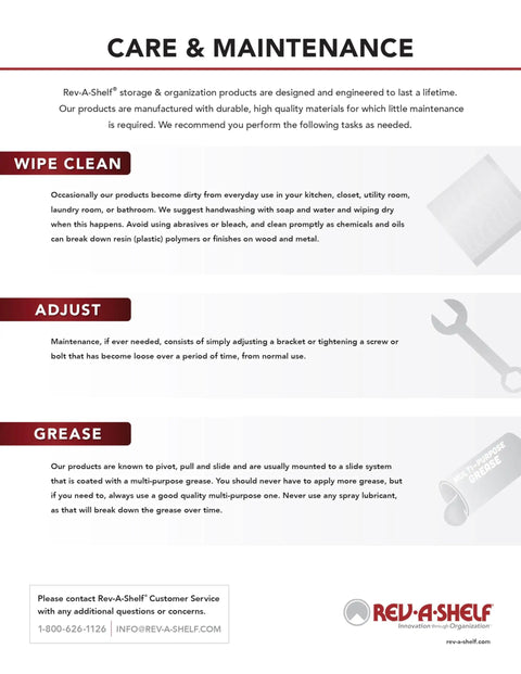 Care and maintenance guide for Killer Pull Out Tambour Counter Extender For 21 Inch Drawers Heavy Duty Maple Wood.