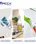 Sturdy 100 Ml Glass Beaker Set With Printed Graduation, Low Form Griffin Beakers used in lab, kitchen, green plant setting
