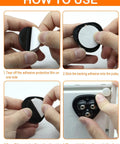 12 Pack Mini Appliance Caster Wheels With 360 Degree Rotation Self Adhesive Swivel Casters installation guide