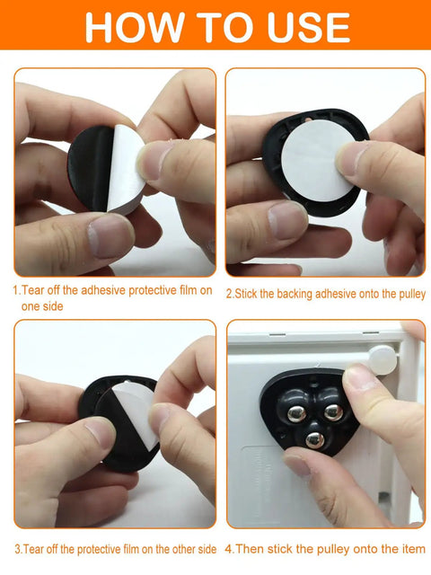 12 Pack Mini Appliance Caster Wheels With 360 Degree Rotation Self Adhesive Swivel Casters installation guide