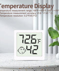 Six Pack Mini Humidity Meter Hygrometer Digital Temperature And Humidity Monitor For Home Office Garden And Basement Easy Readouts With Three Comfort Level Indicators white ABS case on shelf