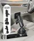 Heavy Duty Magnetic Phone Holder Base With 1 Inch Ball For MagSafe iPhone 12 Through 17 Series Compatible With RAM Mounts installed in car cup holder