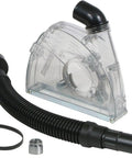 Universal Dust Shroud For Grinders 7 Inch Keeps Dust Down With Up To 99 Percent Capture, EPA Compliant, clear and black components