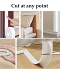 Top Tier White Weather Stripping Tape For Doors And Windows Self Adhesive High Density Foam Roll 16 4 Feet cut for easy application.