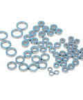 55 Piece RC Car Ball Bearings Kit With Double Rubber Seal Deep Groove Dope Upgrade For 1/10 Scale RC Crawlers, Durable Replacements, Easy Install, Improves Smooth Steering, Durability, And Overall Performance. 55 steel bearings with blue seals