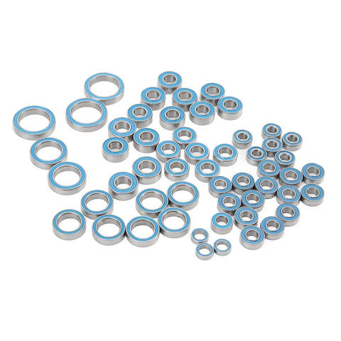 Hardened Steel Deep Groove Ball Bearing Kit For 1/10 Scale RC Crawler Cars Slick 55 Piece Heavy Duty Upgrade Set Smooth Rolling Parts For Gnarly Off Road Rigs